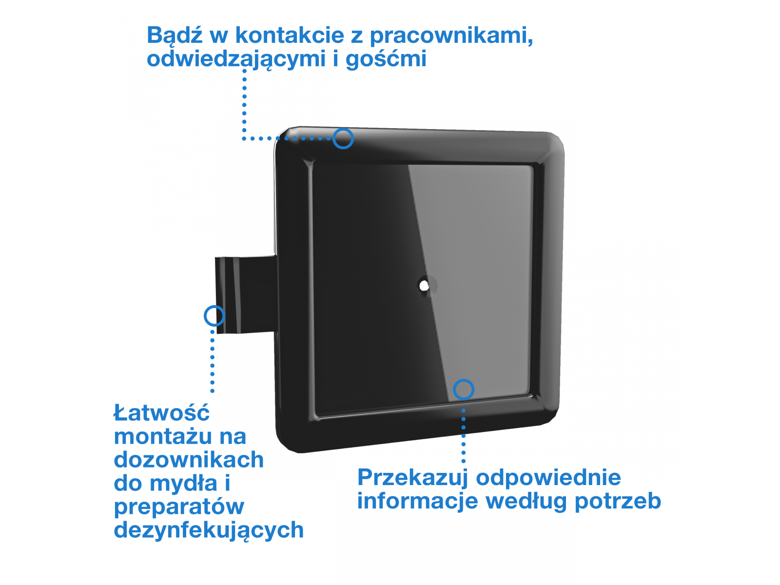 Panel informacyjny do dozownika TORK 511178 Czarny